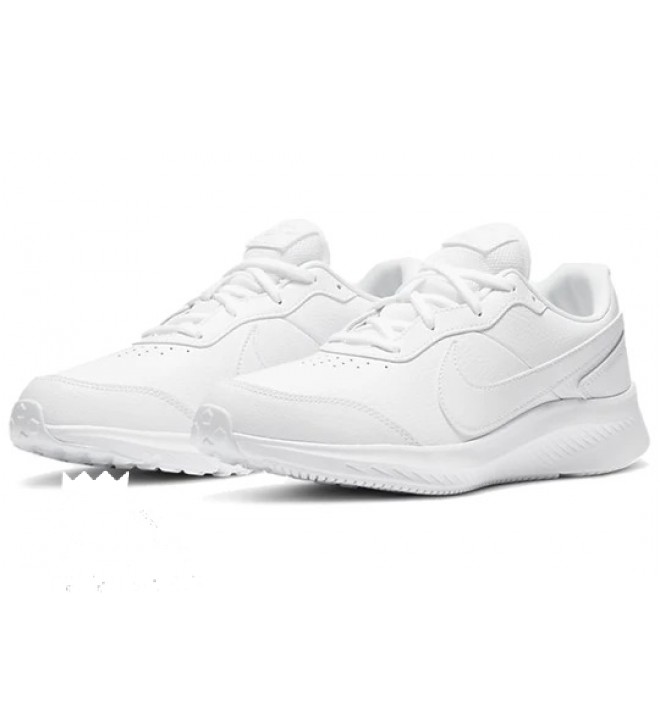 Nike Varsity Leather 'Triple White' School Shoe Kids CN9146‑101